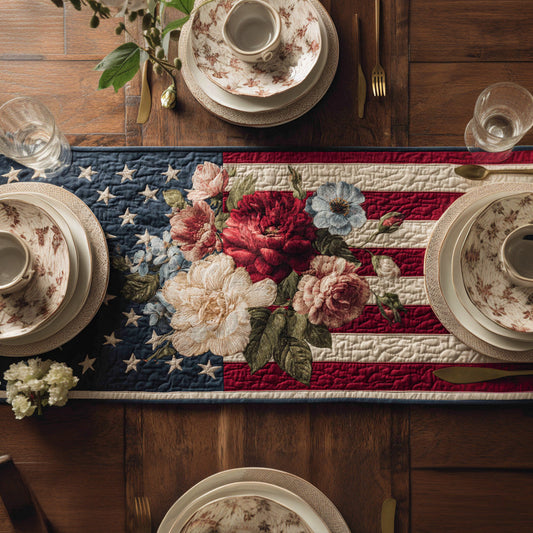 Union Stars Quilted Table Runner NCU0LDH473
