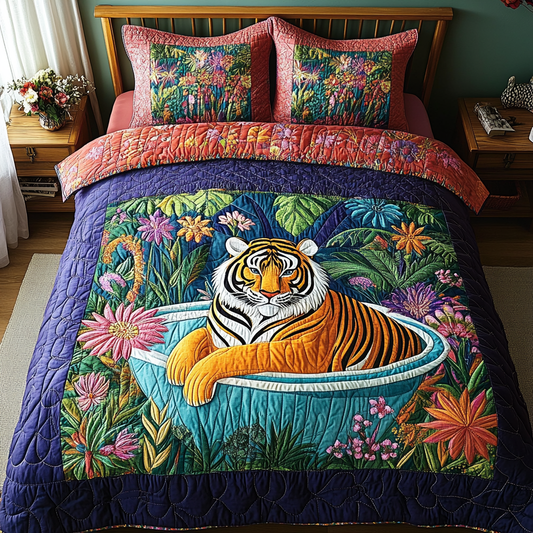Untamed Opulence Quilted Bedding Set NCU0DV174
