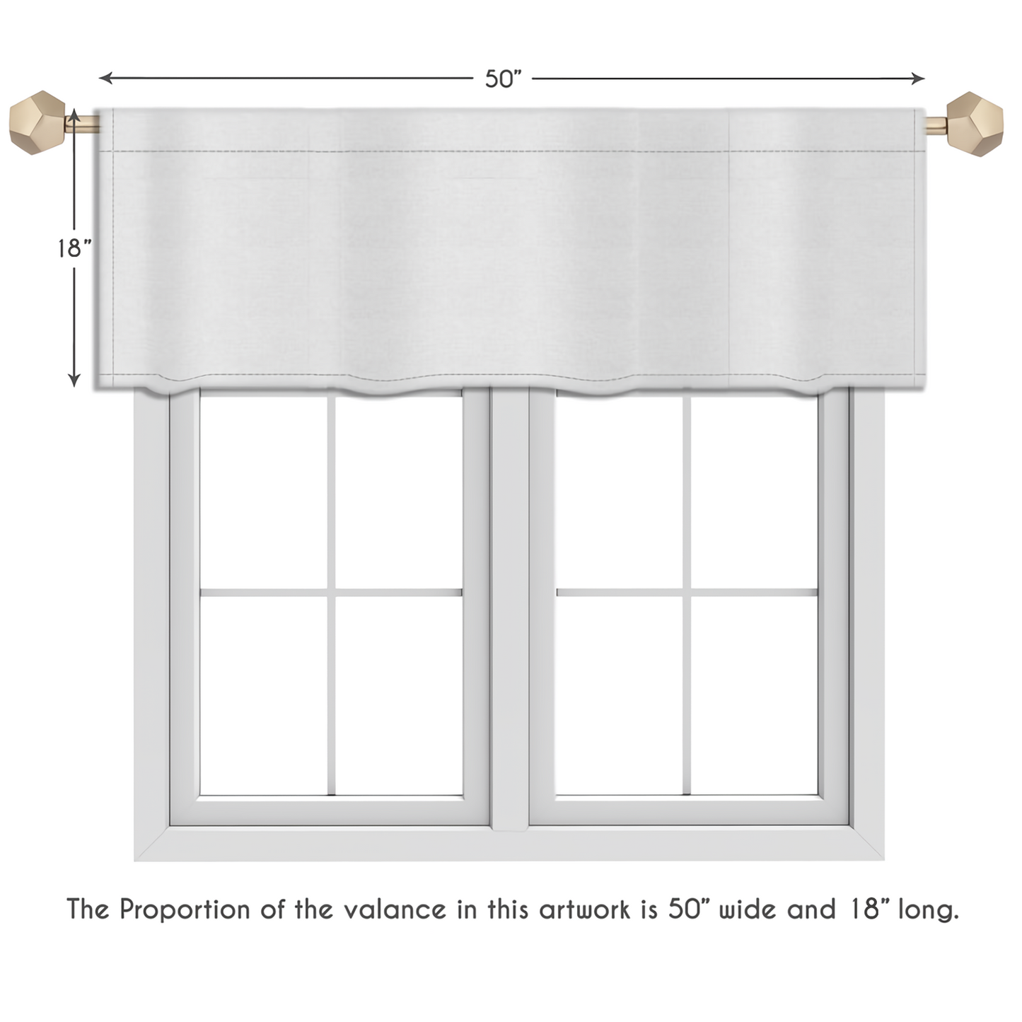 Pure Adoration Quilted Valance NCU0NTV466