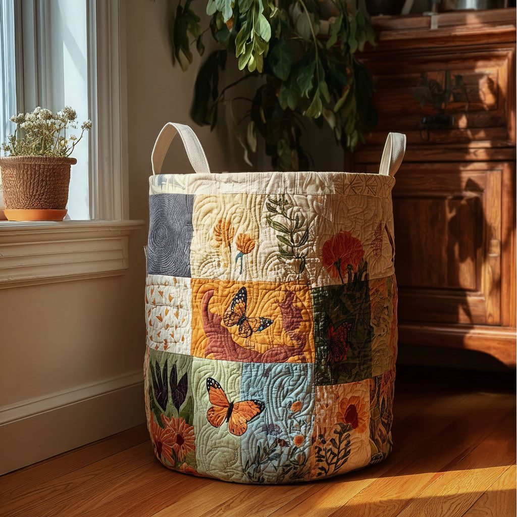 Valley Wings Quilted Laundry Basket NCU0PTT2595