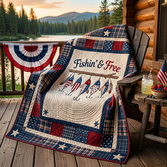 Valor Fishing Quilted Blanket NCU0HNH1099