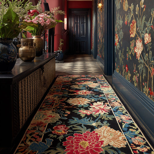 Velvet Bloom Hallway Runner Carpet NCU0LDH586