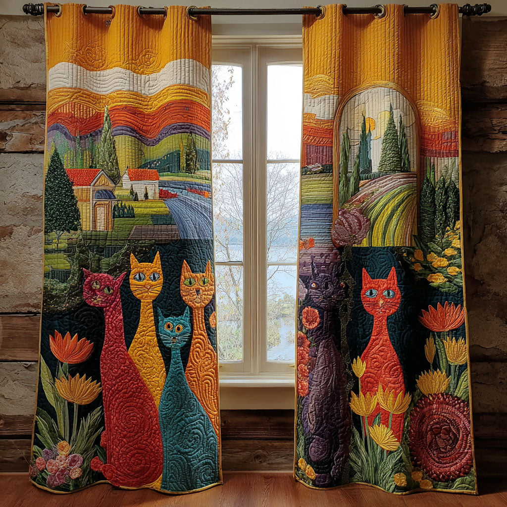 Velvet Garden Quilted Curtains NCU0PTT2177