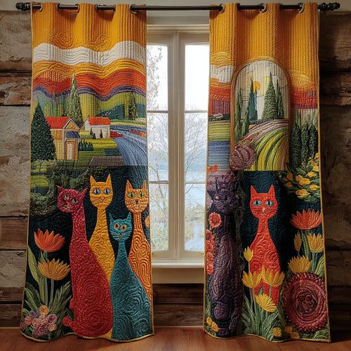 Velvet Garden Quilted Curtains NCU0PTT2177