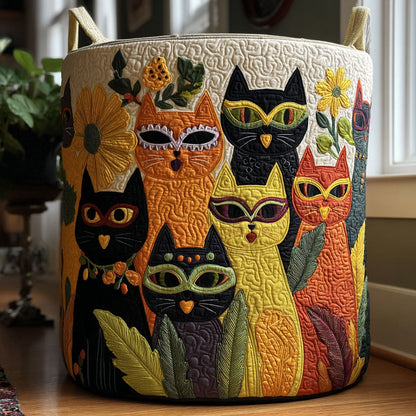 Velvet Mardi Whispers Quilted Laundry Basket NCU0PTT2678