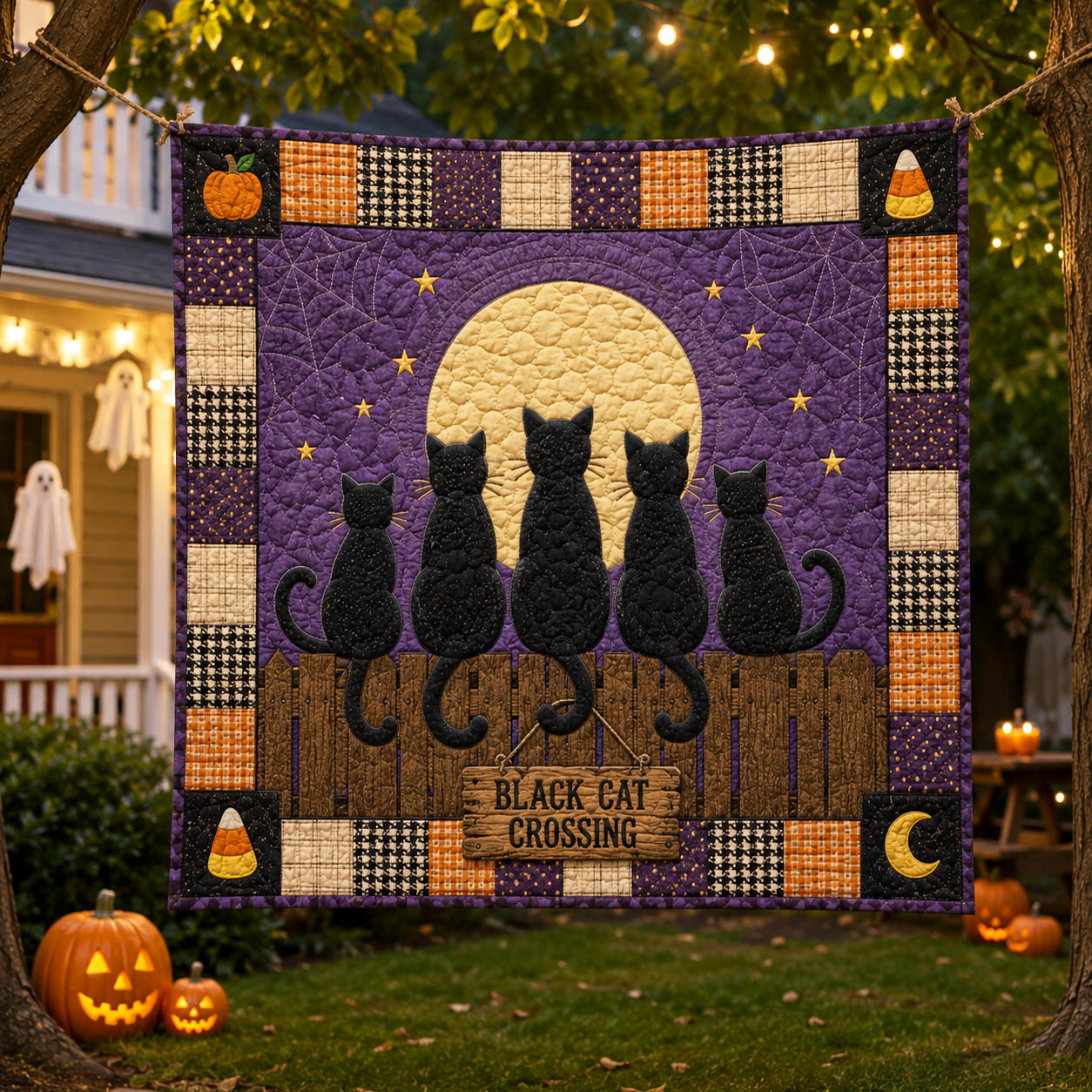 Velvet Midnight Quilted Blanket NCU0NTD2051