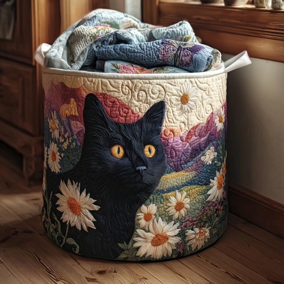 Velvet Shadow Quilted Laundry Basket NCU0DV1711