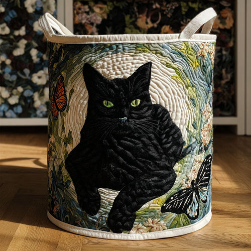 Velvet Shadow Quilted Laundry Basket NCU0PTT2099