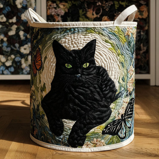 Velvet Shadow Quilted Laundry Basket NCU0PTT2099