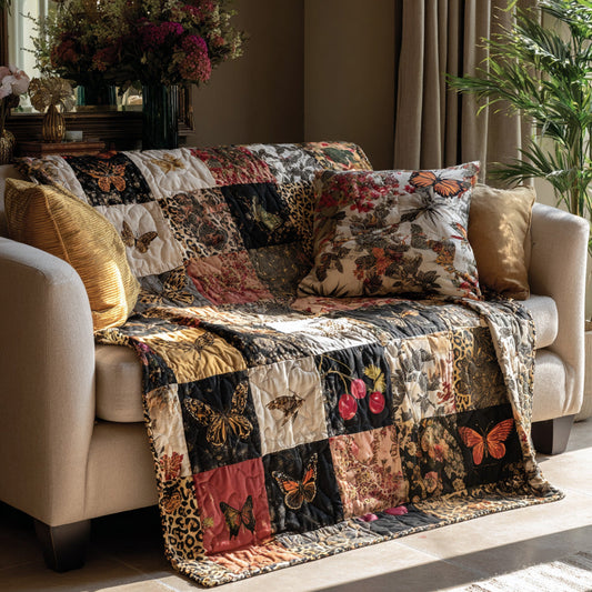 Velvet Wildgarden Quilted Blanket NCU0LDH266