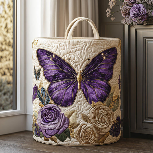 Velvet Wings Quilted Laundry Basket NCU0PVL666