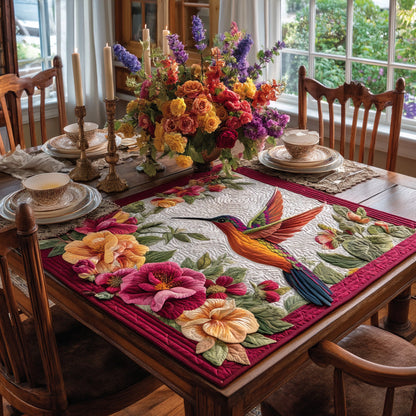 Velvet Wings Quilted Table Topper NCU0DV909