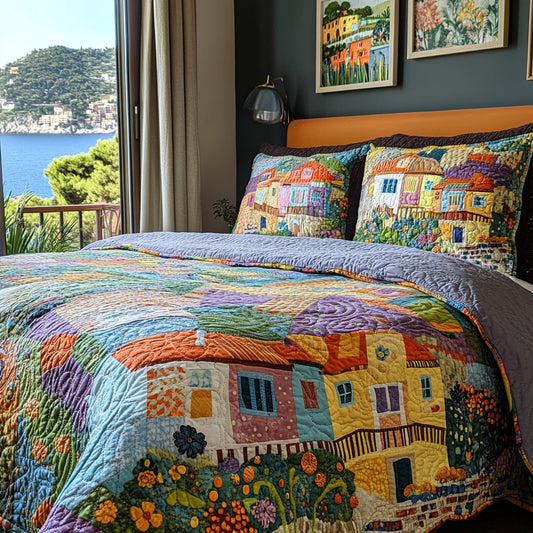 Venice Charm 3-Piece Quilted Bedding Set NCU0DV521