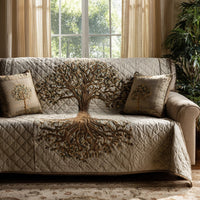 Verdant Spirit Quilted Sofa Cover NCU0DV1228