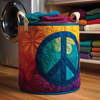Vibe Hippie Quilted Laundry Basket NCU0HNH278