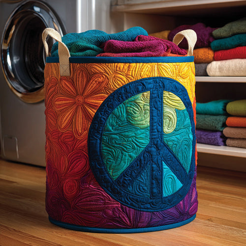 Vibe Hippie Quilted Laundry Basket NCU0HNH278