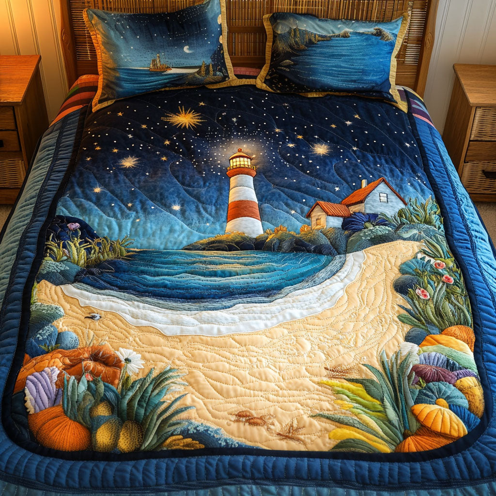 Vibrant Horizon 3-Piece Quilted Bedding Set NCU0NNT279