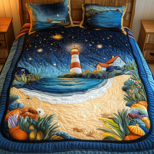 Vibrant Horizon 3-Piece Quilted Bedding Set NCU0NNT279