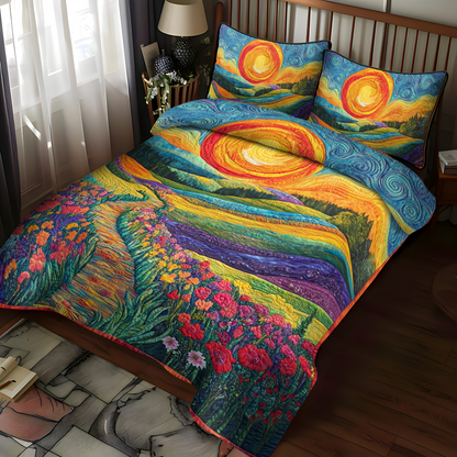 Vibrant Horizon 3-Piece Quilted Bedding Set NCU0VL688