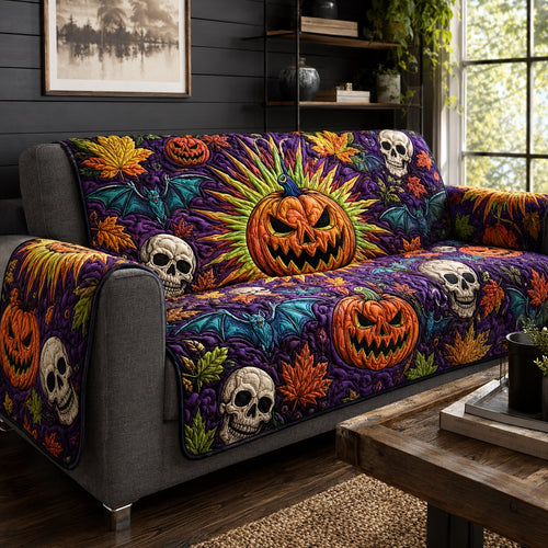 Vibrant Monsters Quilted Sofa Cover NCU0PVL954