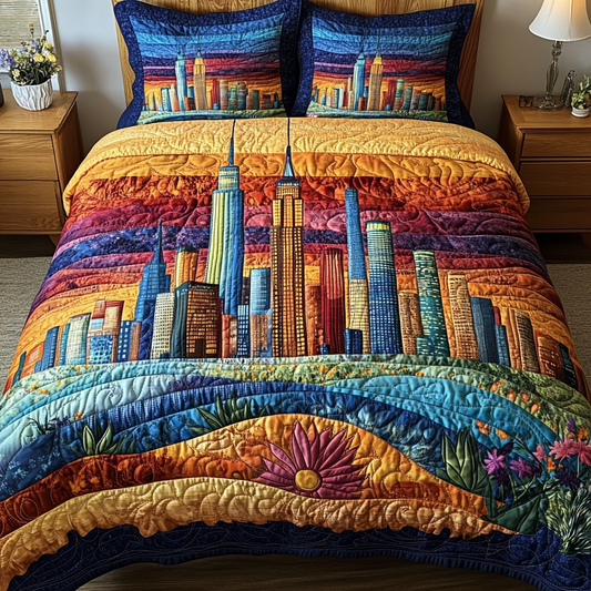 Vibrant New York Duvet Cover Set NCU0DV377