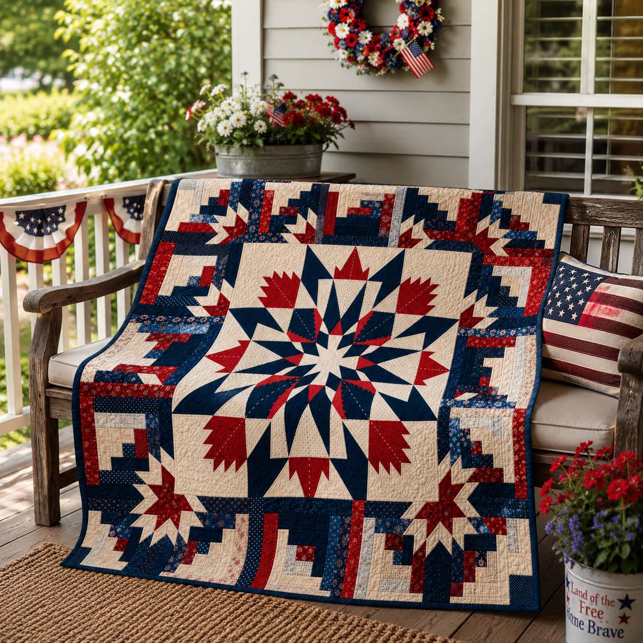 Victory Star Quilted Blanket NCU0DQQ0898