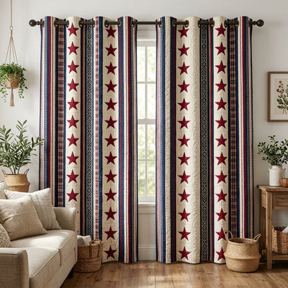 Victory Star Quilted Curtains NCU0NTD1774