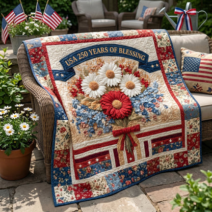 Victory Stripes Quilted Blanket NCU0NNT3170