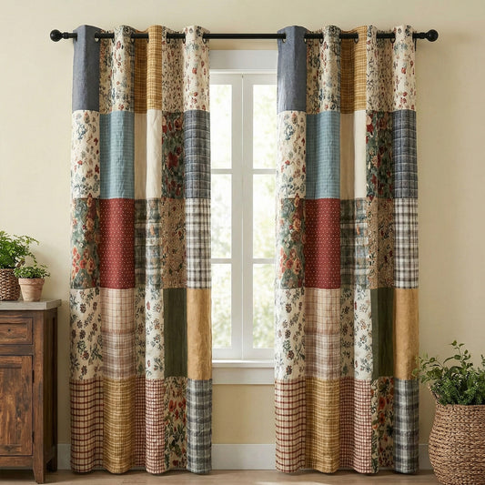 Vintage Garden Quilted Curtains NCU0NNT2891