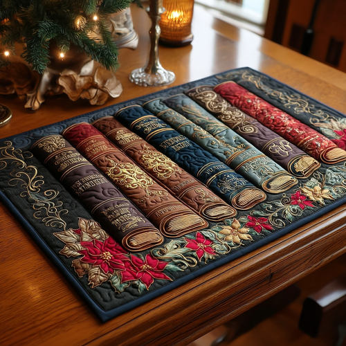 Vintage Library Quilted Place Mat NCU0NTV417