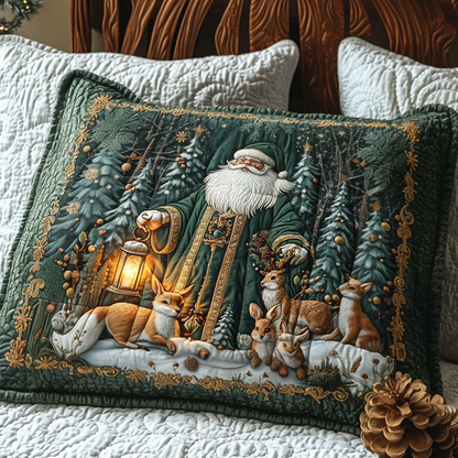 Vintage Santa Quilted Bedding Pillow Case NCU0DV1131