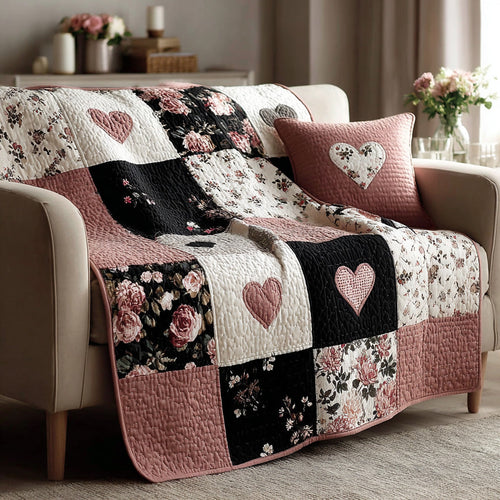 Vintage Americana Love Quilted Blanket NCU0LDH253