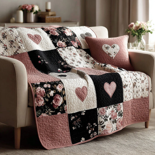 Vintage Americana Love Quilted Blanket NCU0LDH253