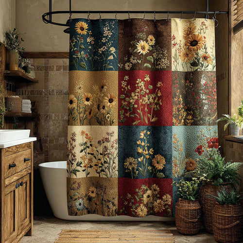 Vintage Botanica Shower Curtain NCU0DDK2343
