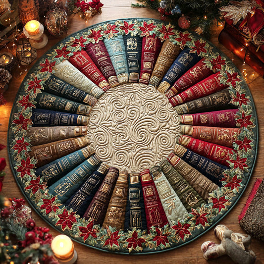 Vintage Chapter Quilted Round Mat NCU0NTV695