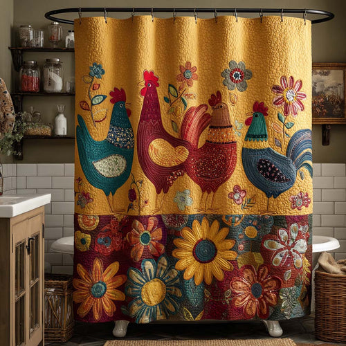 Vintage Chicken Shower Curtain NCU0NNT2963