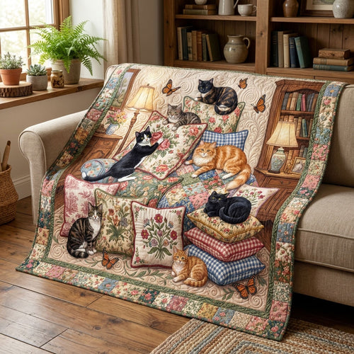 Vintage Cottage Collection Quilted Blanket NCU0PTT3198