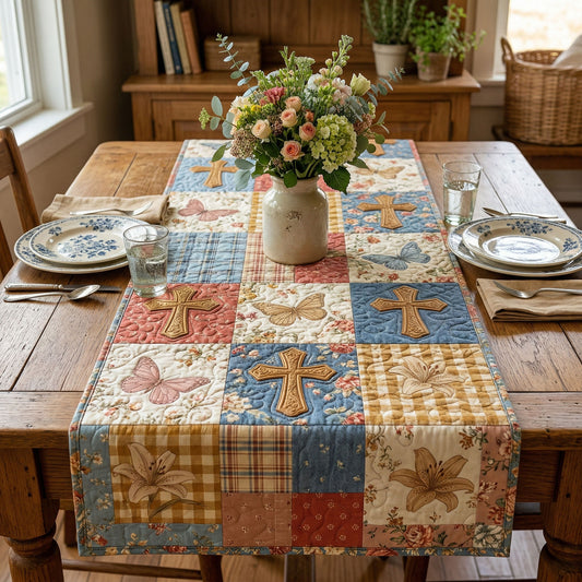 Vintage Faith Quilted Table Runner NCU0NNT3046