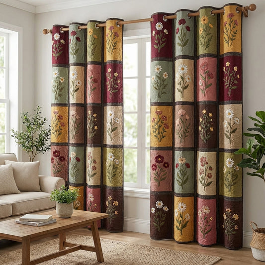 Vintage Garden Quilted Curtains NCU0NTV950