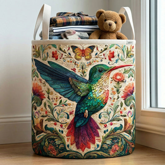 Vintage Garden Quilted Laundry Basket NCU0NNT3036