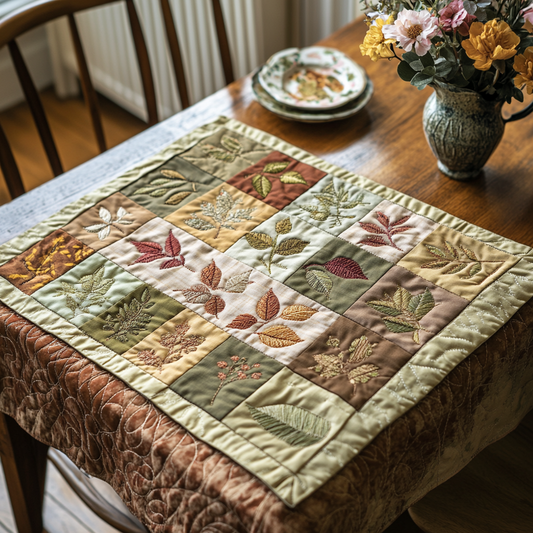 Vintage Garden Quilted Table Topper NCU0DDK504