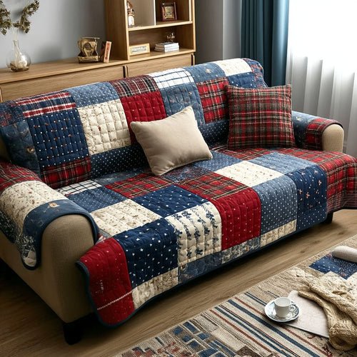 Vintage Glory Quilted Sofa Cover NCU0NTD1675