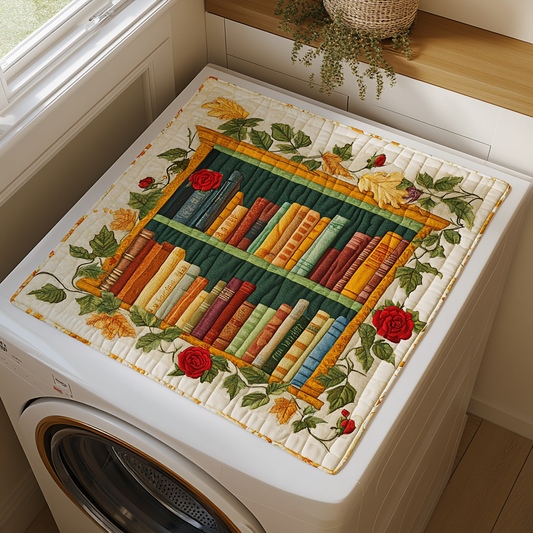 Vintage Library Quilted Washer and Dryer Cover NCU0DDK835