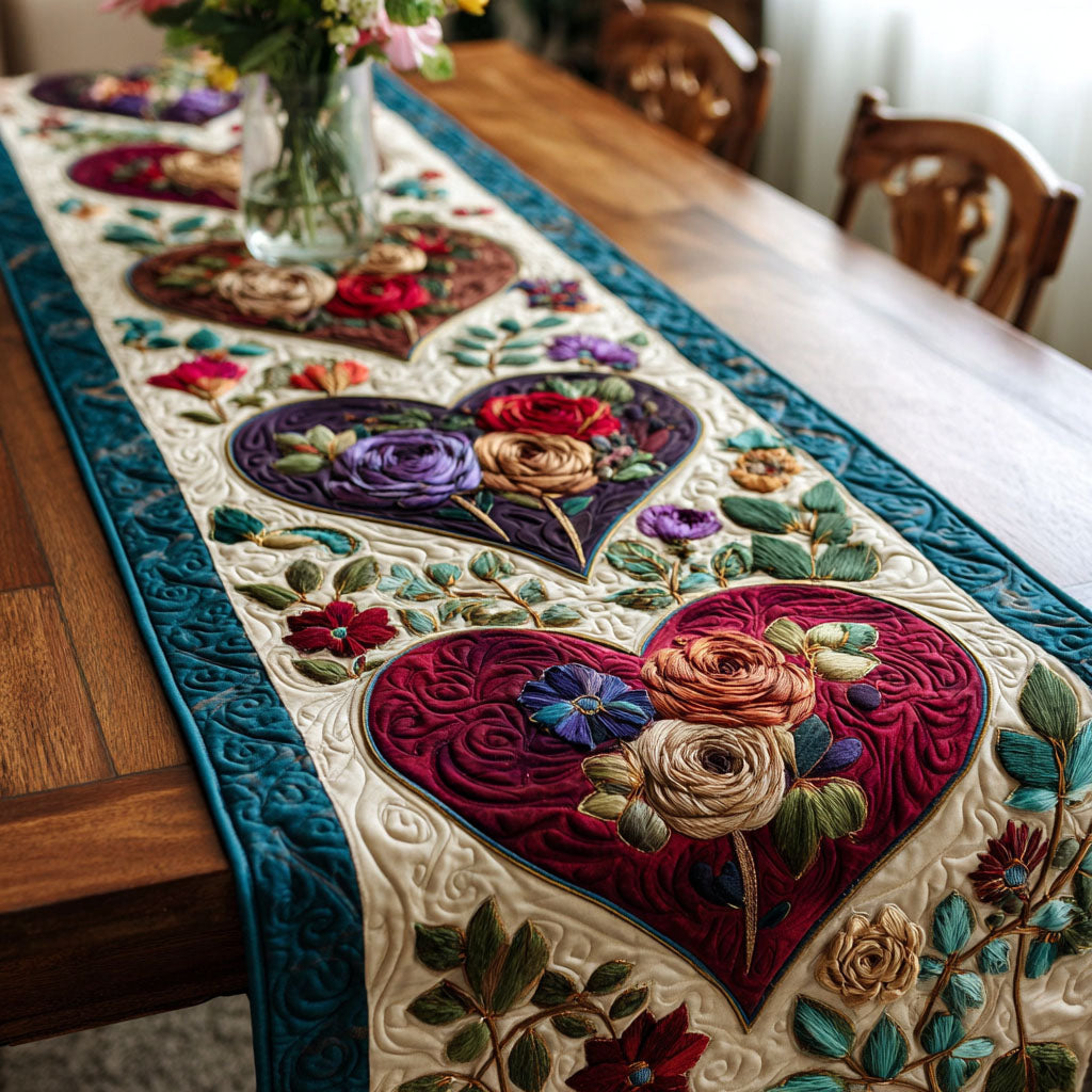 Vintage Love Quilted Table Runner NCU0NNT2846