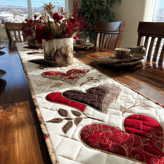 Vintage Love Quilted Table Runner NCU0PTT2786