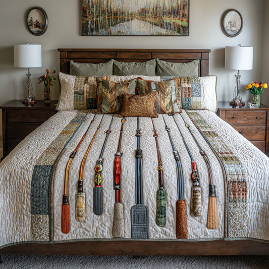 Vintage Lure Grid Quilted Blanket NCU0LDH806
