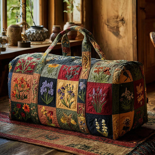 Vintage Meadow Glow Quilted Duffle Bag NCU0PTT2896
