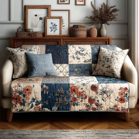 Vintage Meadow Quilted Blanket NCU0DQQ0315