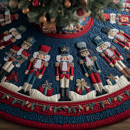Vintage Nutcracker Holiday Christmas Quilted Tree Skirt NCU0HTT065