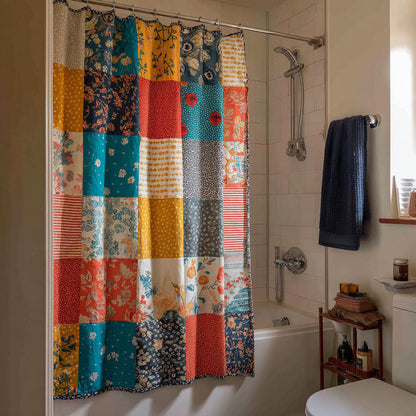 Vintage Patchwork Shower Curtain NCU0DDK2409